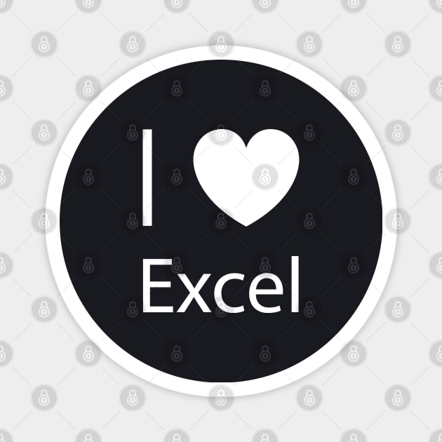 I Love Excel Magnet by MasliankaStepan